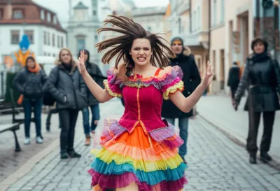 Illustration flouncing