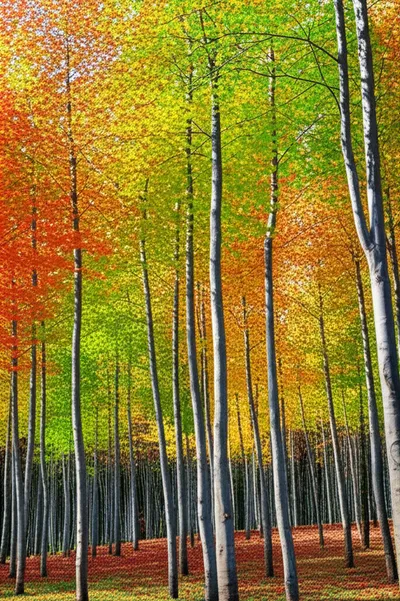 Illustration birches - Image 1