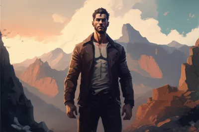 Illustration mans - Image 1