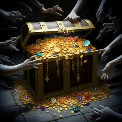 Illustration greedy - Image 1