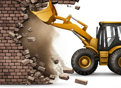 Illustration bulldozes - Image 1