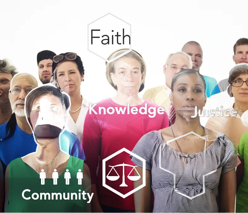 Visuelle Illustration von testaments: Glaubensbekenntnis, Bekenntnis - Bild 1