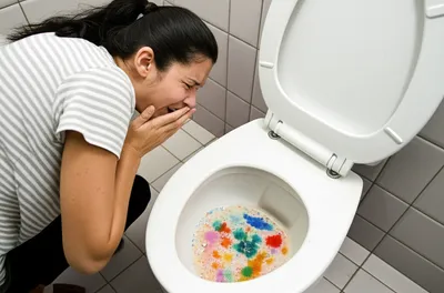 Illustration vomited