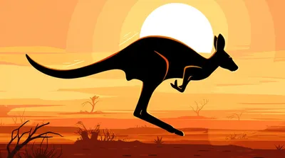 Illustration kangaroos - Image 1