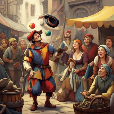 Illustration jongleurs - Image 1