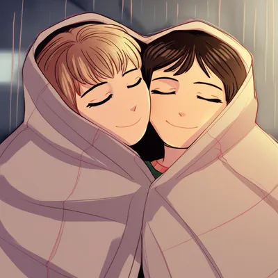 Illustration cuddle - Image 1