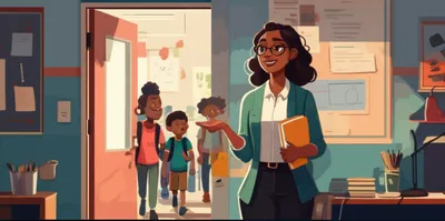 Illustration usher - Image 1