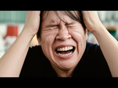 Illustration hysterically