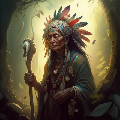 Illustration shaman