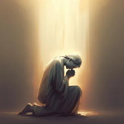 Illustration worshiping - Image 1