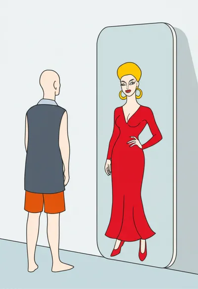 Illustration lying - Image 1