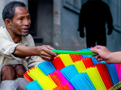 Illustration straw - Image 1