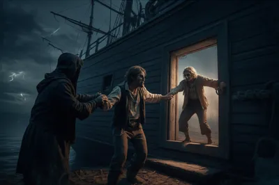 Illustration shanghaied - Image 1