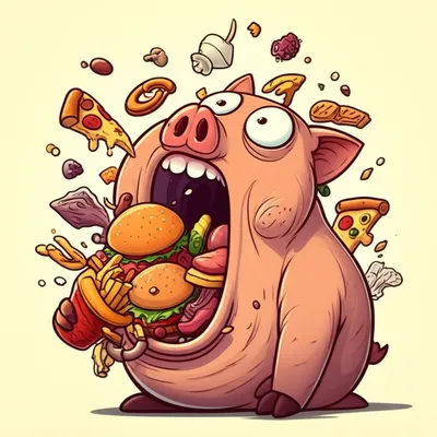 Illustration pig - Image 1