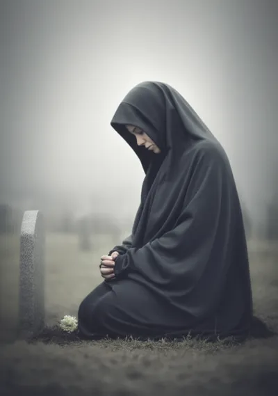 Illustration mourning - Image 1