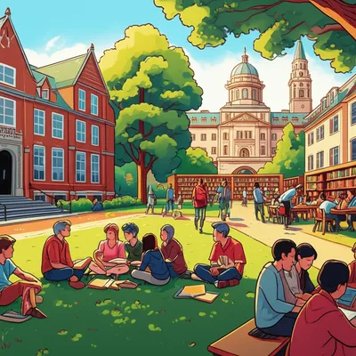 Illustration campus - Image 1