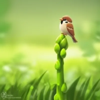 Illustration sparrowgrass