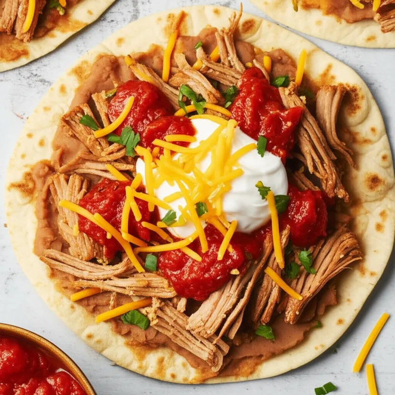 单词"tortilla"的视觉插图 - 玉米饼，墨西哥薄饼
