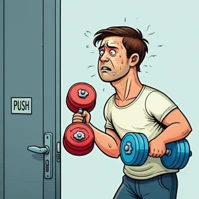 Illustration dumbbells - Image 1