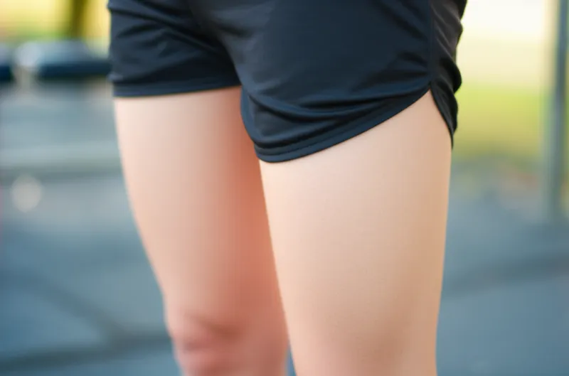 Illustration visuelle du mot « thighs » - Cuisses