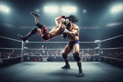 Illustration wrestling - Image 1