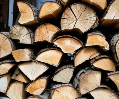 Illustration woodpile