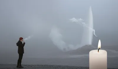 Illustration exhalation - Image 1