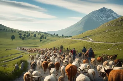 Illustration transhumance