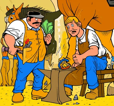 Illustration horses - Image 1