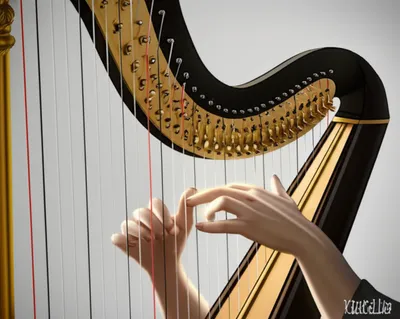 Illustration harp - Image 1