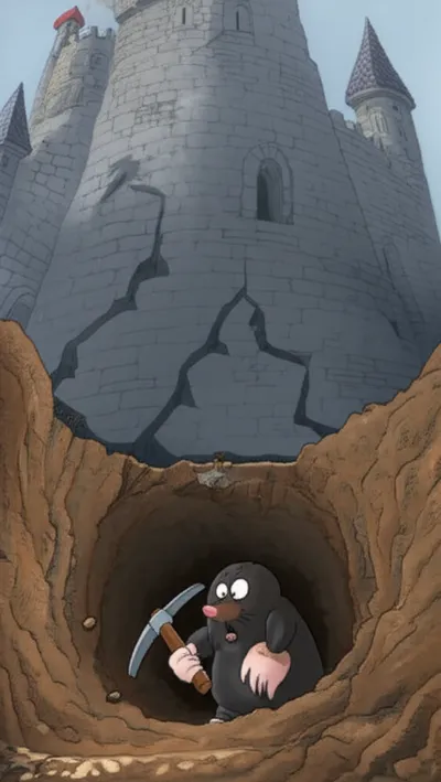 Illustration undermine