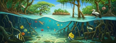 Illustration mangroves