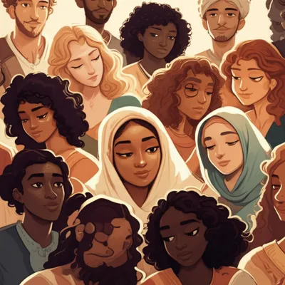 Illustration caucasian - Image 1