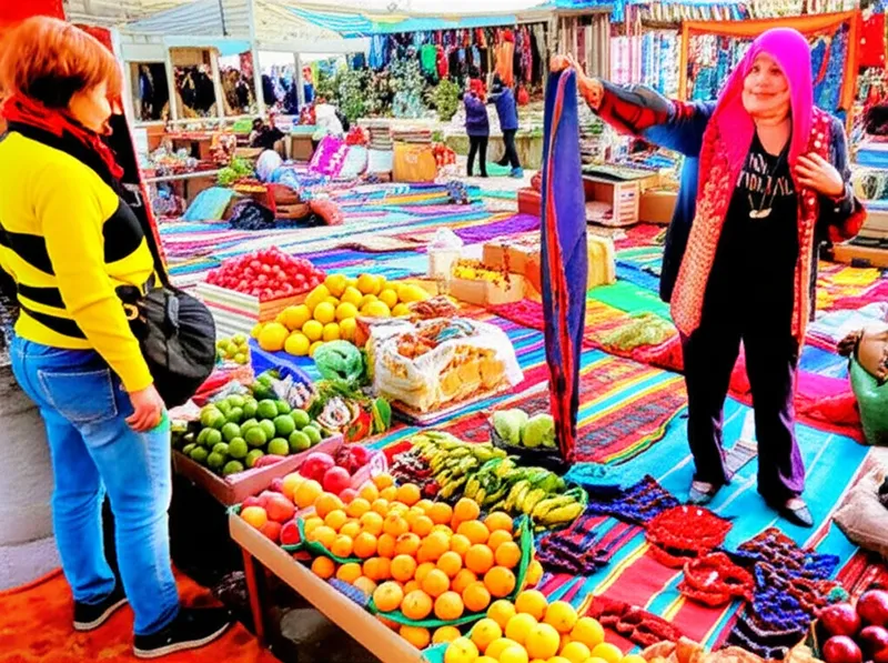 Visual illustration for the word "vending" - To hawk or to peddle merchandise.