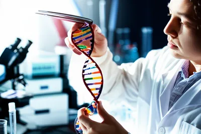 Illustration geneticist