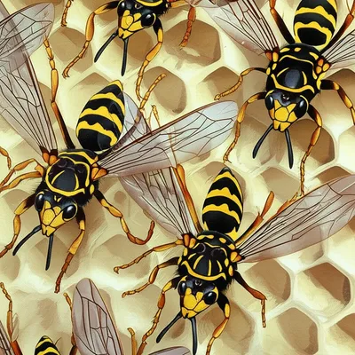 Illustration wasps - Image 1