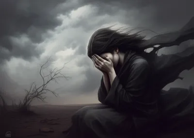 Illustration wailing - Image 1