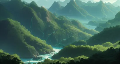 Illustration valleys - Image 1