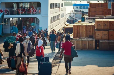Illustration disembarking - Image 1