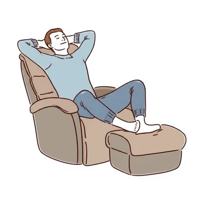 Illustration reclines