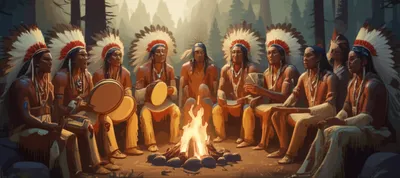 Illustration pow-wows - Image 1