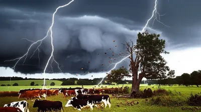 Illustration thundering - Image 1