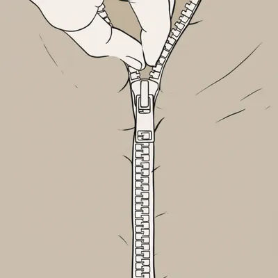 Illustration zippered
