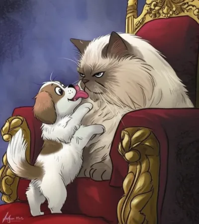 Illustration fawning - Image 1