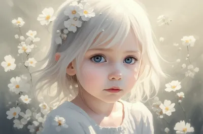 Illustration albinism