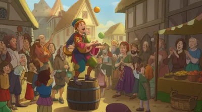 Illustration jongleur