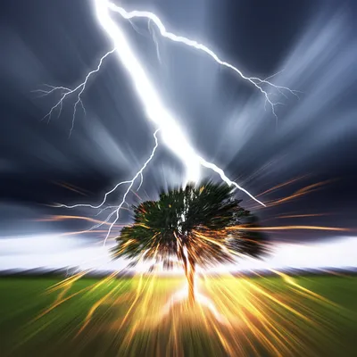 Illustration thunderclaps