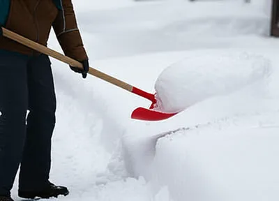 Illustration shoveled