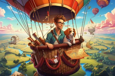 Illustration aerialists - Image 1