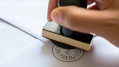 Illustration postmarked